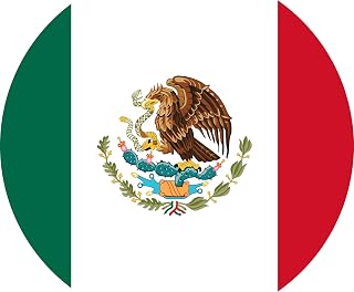 Viva Mexico Cake Topper Celebrating with the Colors of the Flag Image Decoration Frosting sheet (8 INch Round)