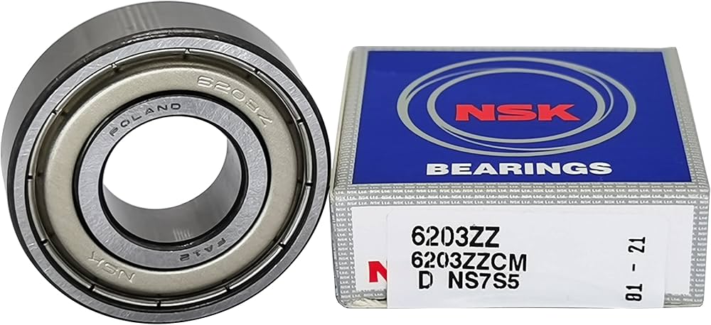Amazon | TIMKEN NSK 6203-ZZ ダブルメタルシールベアリング 174012mm