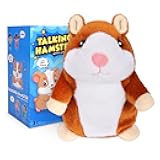 Toddler Toys Talking Hamster Repeats What You Say, Kids Interactive Stuffed Animal Plush Toys, Birthday Gift for 3-8 Year Old Girls Boys