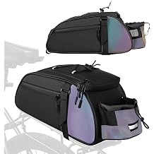 ROADNADO Bike Rack Bag with Shoulder Strap 8L Bicycle Bags for Rear Rack