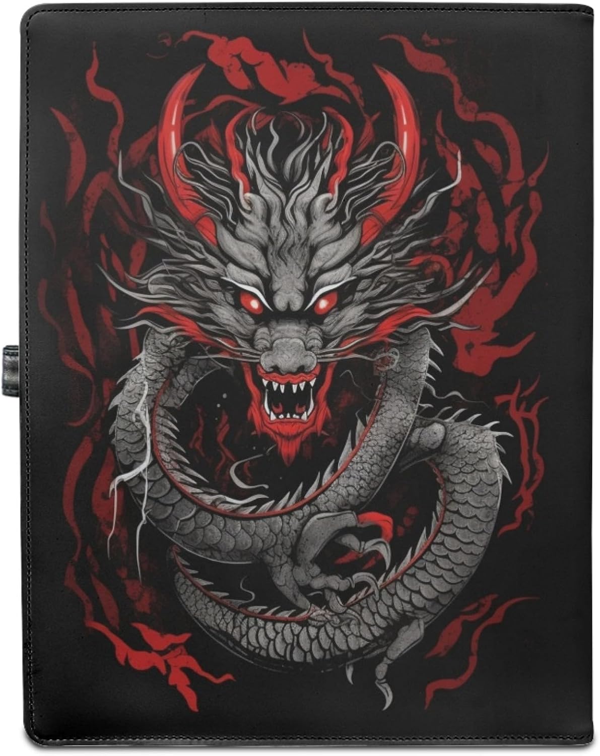 Cool Dragon Resume Portfolio Folder Portfolio Folder Clipboard with Storage Padfolio for Men Leather Folder Portfolio Portfolio Organizer for Work Office