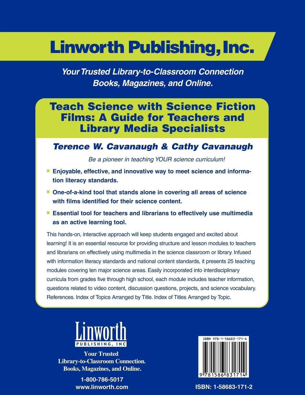 Teach Science with Science Fiction Films: A Guide for Teachers and Library Media Specialists