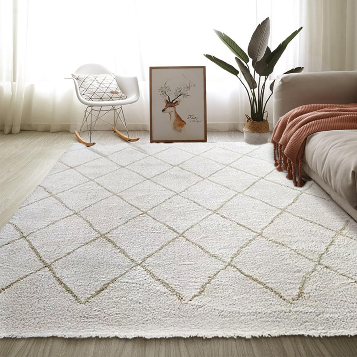 在庫品★ゴージャスなカーペット 洗濯可 ベルギー製 200×250cm 滑らか Amazon | [MJNWY] ラグ 洗える 200*250 ラグマット おしゃれ 北欧 夏