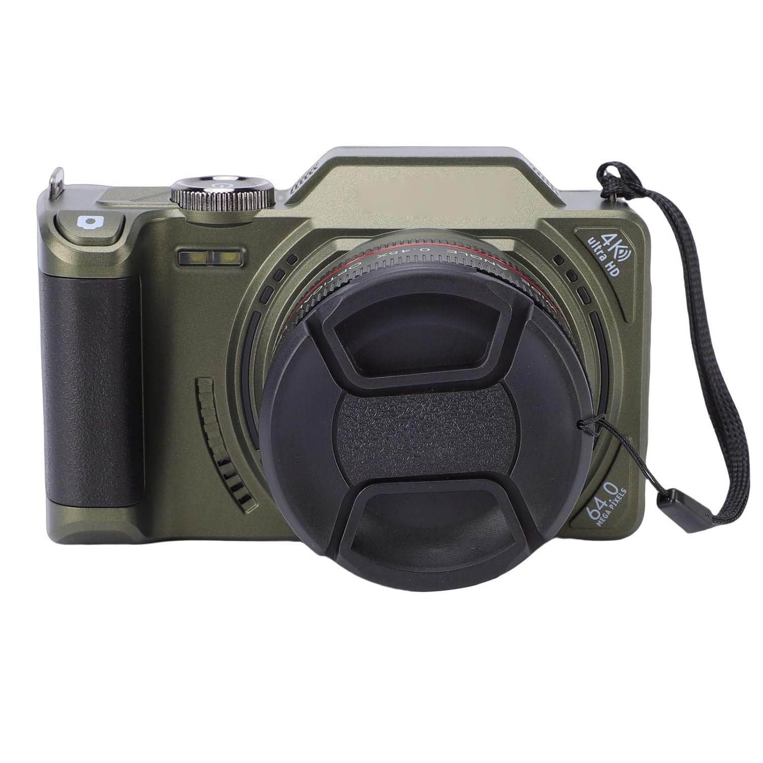 4K Digital Camera for Photography, 64MP Vlogging Camera with 3″ 180 Flip Screen, 18X Digital Zoom Point and Shoot Camara for Beginner (Green)