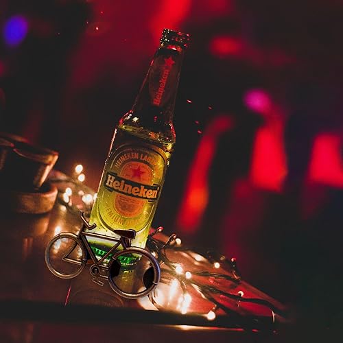 Miniatura 5 de 1 paquete de abridor de botellas de bicicleta, recuerdos creativos en forma de bicicleta, regalos de decoración, abrebotellas de cerveza para