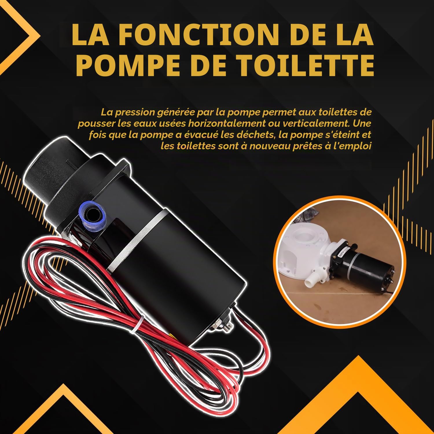 Remplacement pour 37041-0010 Kit d'assemblage sous-marin pour WC 12 V