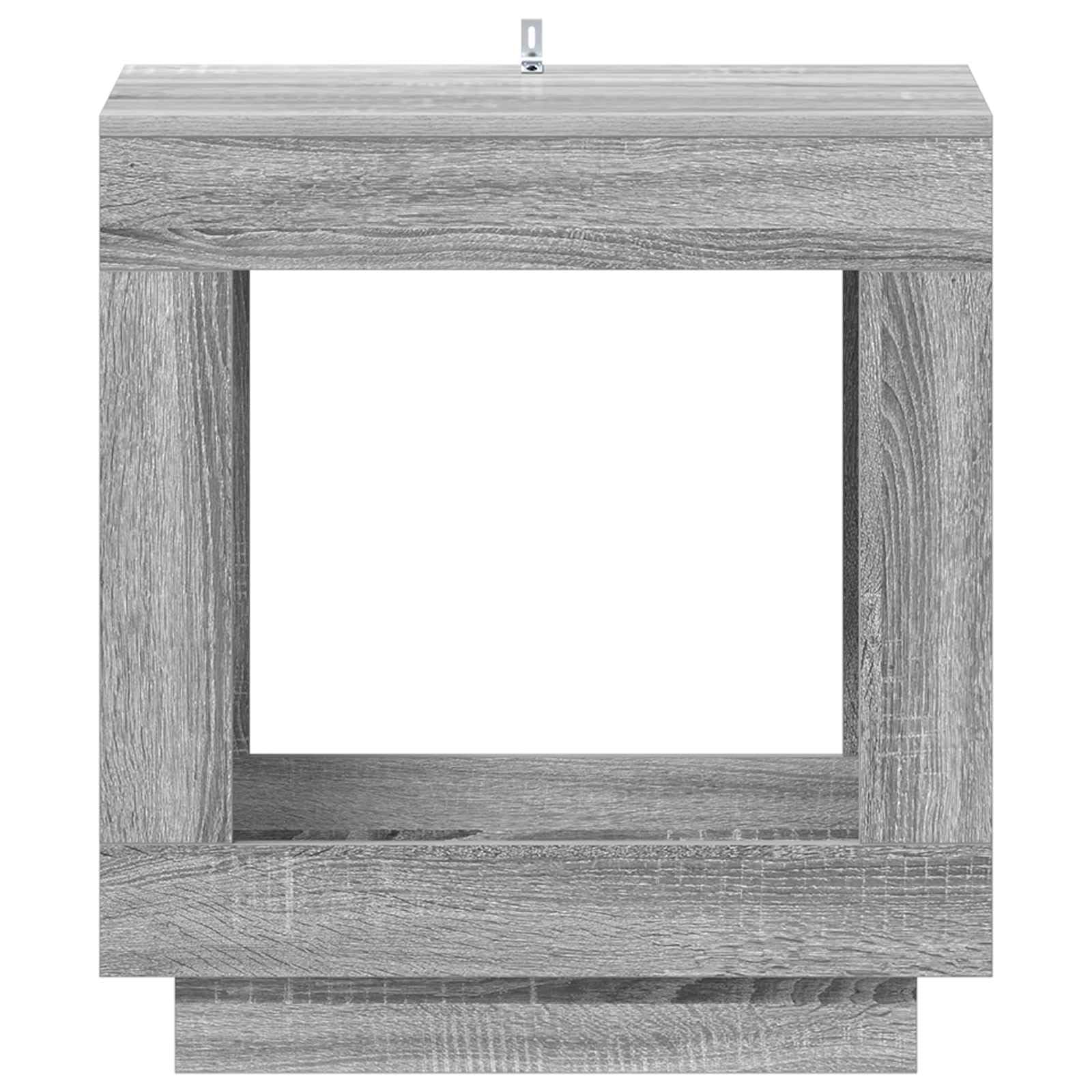 Drewnopochodny prostokątny Salon Sypialnia Biuro 60 x 40 x 65 cm Szary