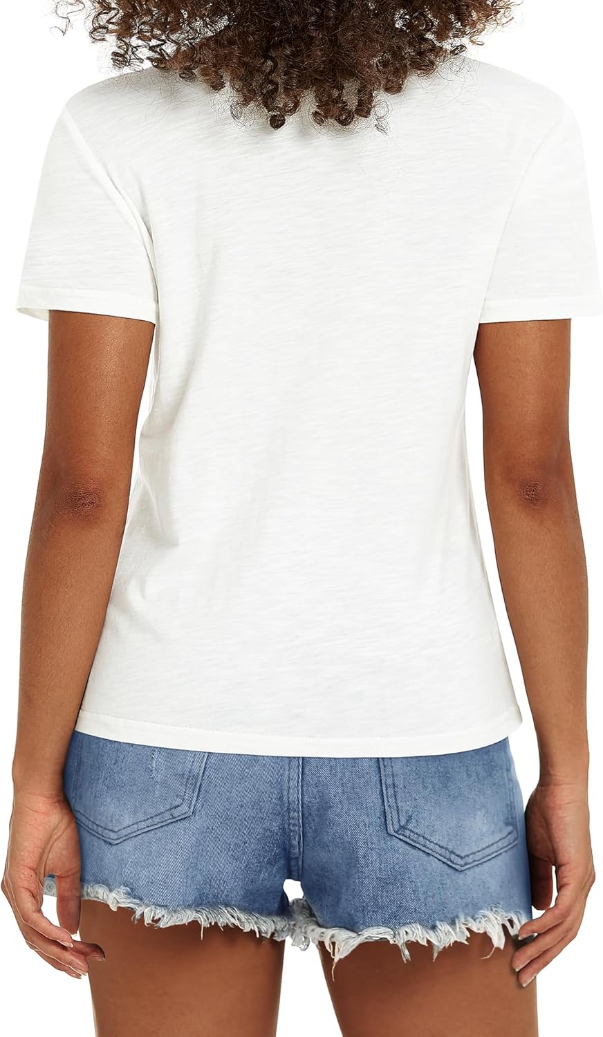 Stelle Women T Shirts Crew Neck Short Sleeve Shirts Soft Summer Classic Fit Tees - Image 4