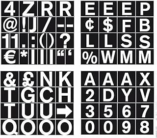 MasterVision Set of Letters, Numbers and Symbols, Magnetic, 1