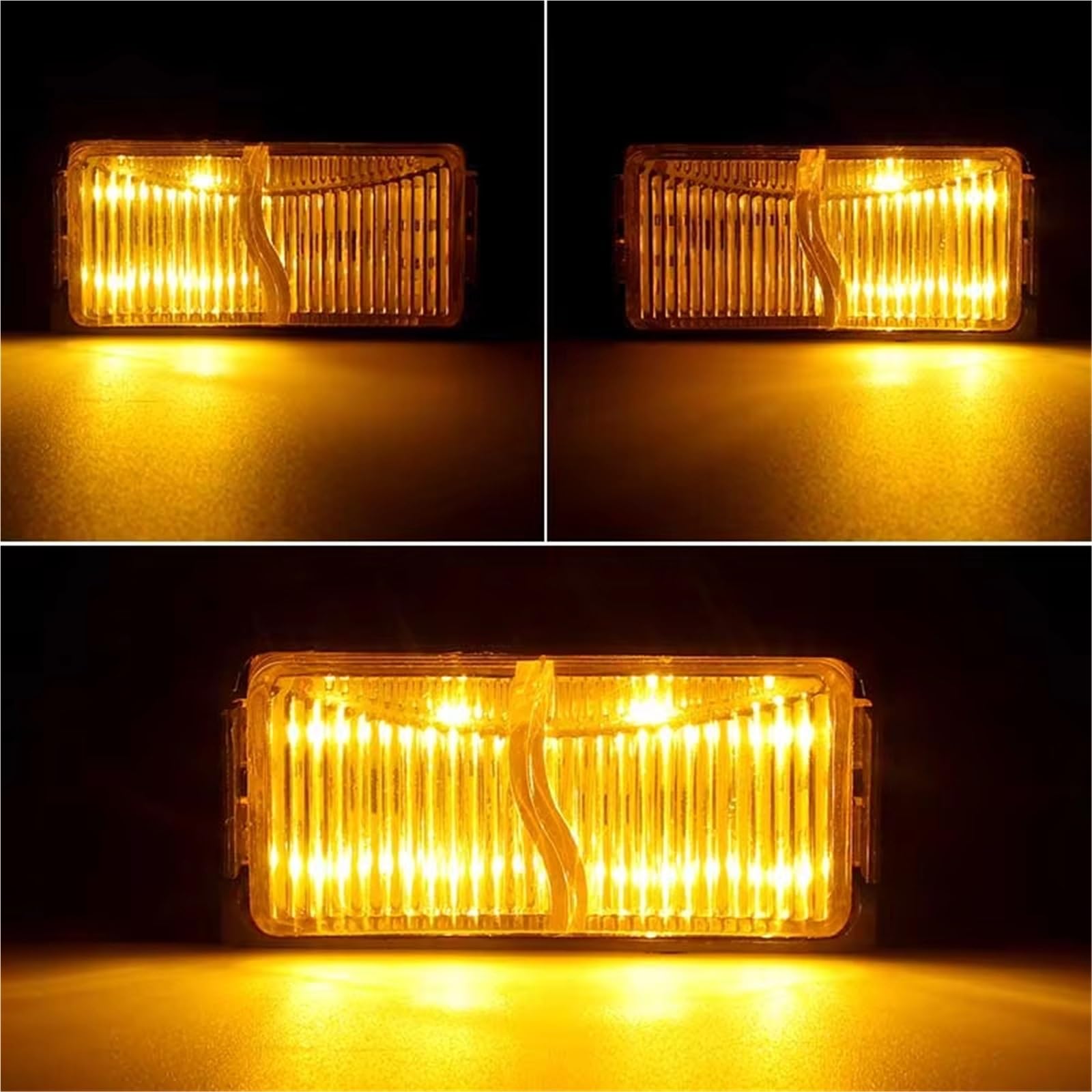 Indicatore di Direzione Rosso Giallo Luce Freno Posteriore Camion Coda LED Indicatore Laterale Della Lampada Indicatori 12V 24V Per Rimorchio RV Van 8LED Indicatore Laterale(10pcs Red Yellow)