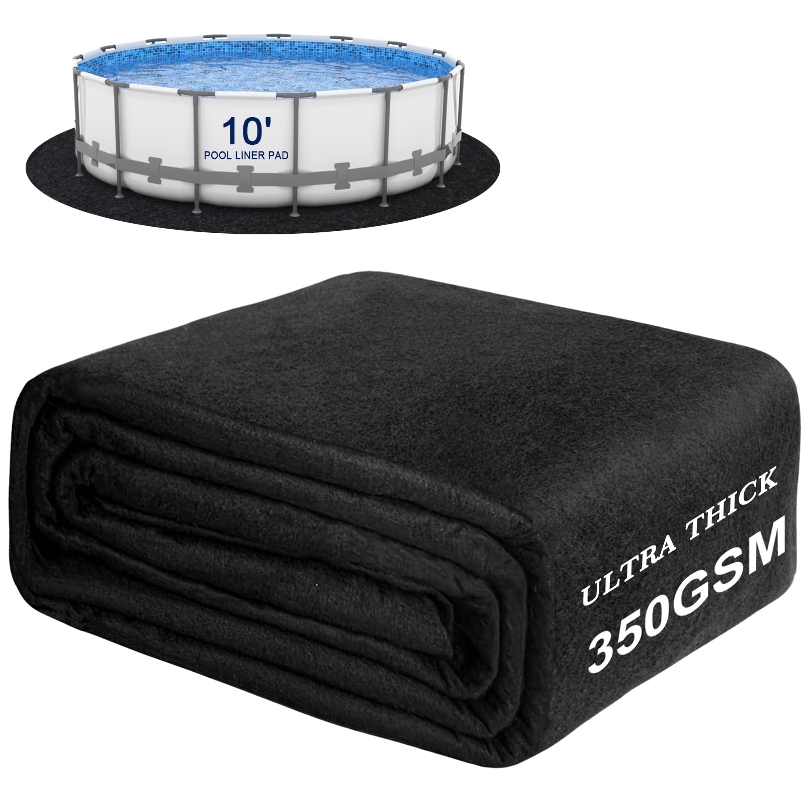 Padding Swimming Pool Snapklik.com : 350G/M2 Thicker Pool Liner Pad For Above Ground Swimming ...