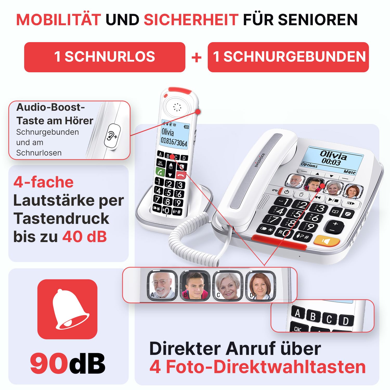 Swissvoice Xtra 3355 Combo Telefon Comfort