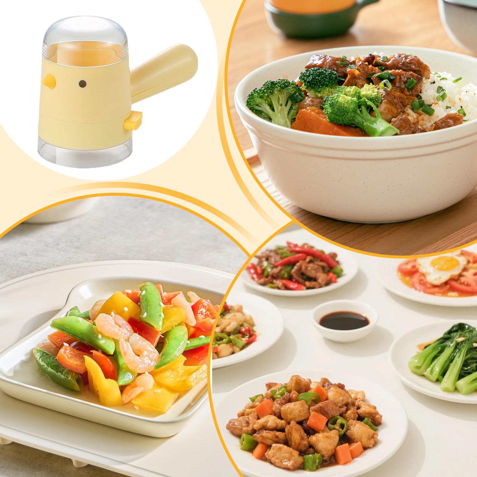 Salero - Pimentero Dosificador - Recipiente Hermético Multiusos para Sal con Asa para Barbacoa, Hornear, Cocina Casera y de Restaurante