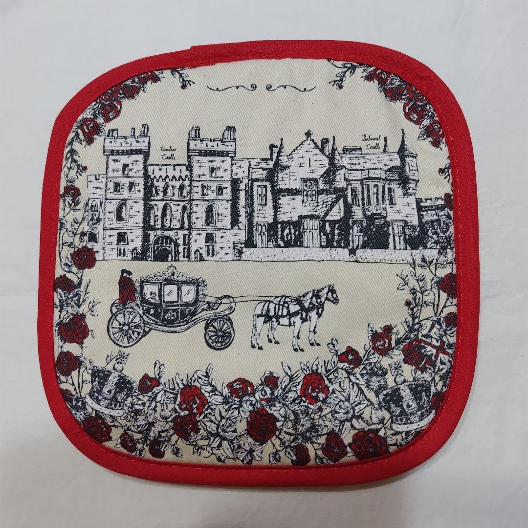 Amazon.co.jp: Victoria Eggs エリザベス女王が描かれたポットグラブ 2