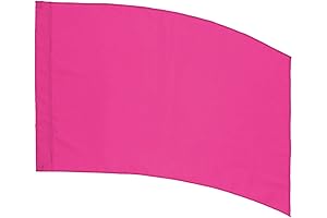 DSI Pink Curved Rectangle Color Guard Practice Flag (PCS)