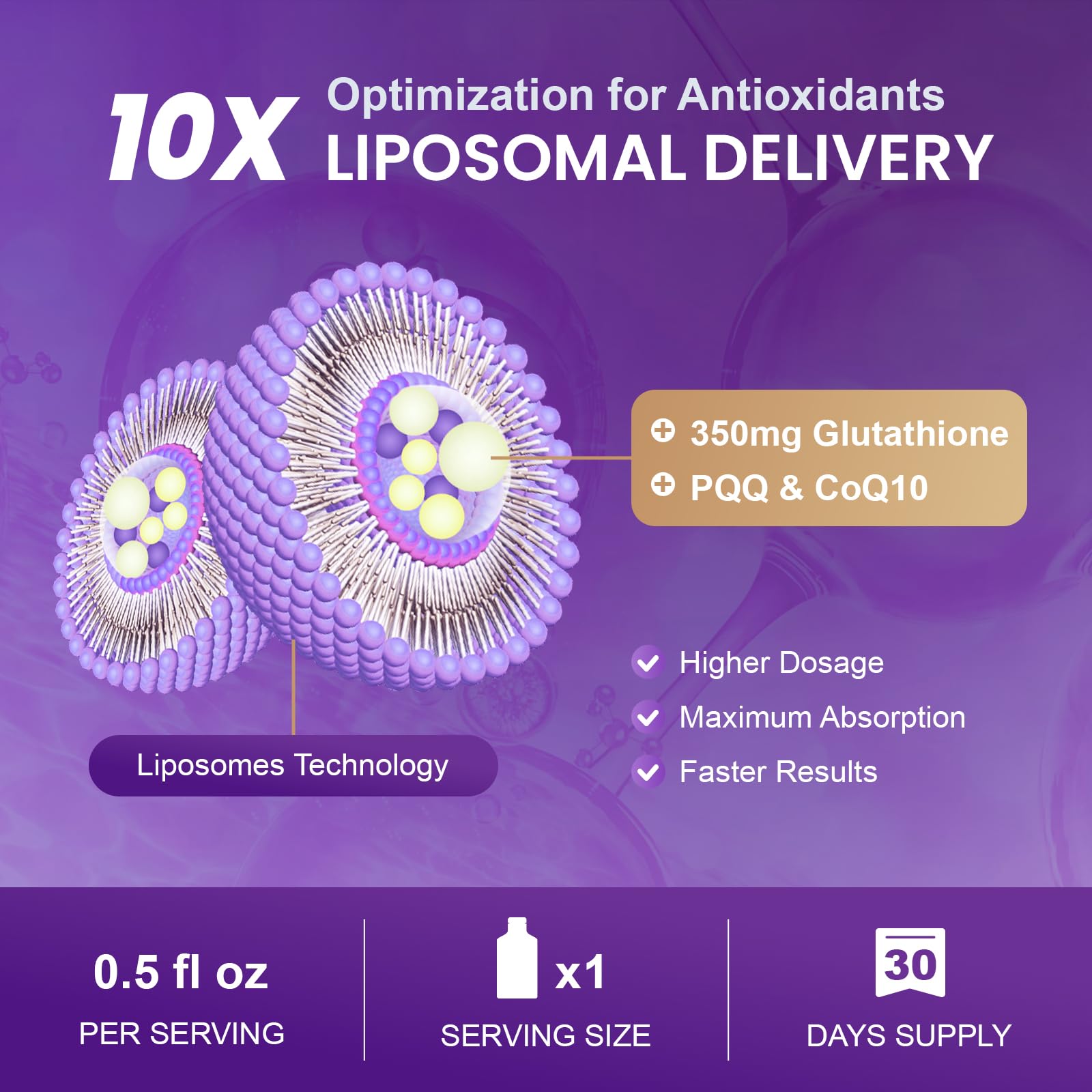 glutathione with pqq and coq10 benefits Liposomal Supplement, 350 mg & CoQ10, 30 Packets Peptide Therapy & Cycling