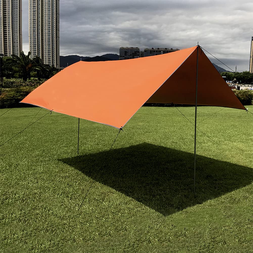 Zeltplanen, Camping-Regenschutz, tragbar, leicht, wasserdicht, Campingzelt, Strandzelt, Sonnenschutz, Schutz für Camping, Outdoor, Reisen, 3 x 3 m : 