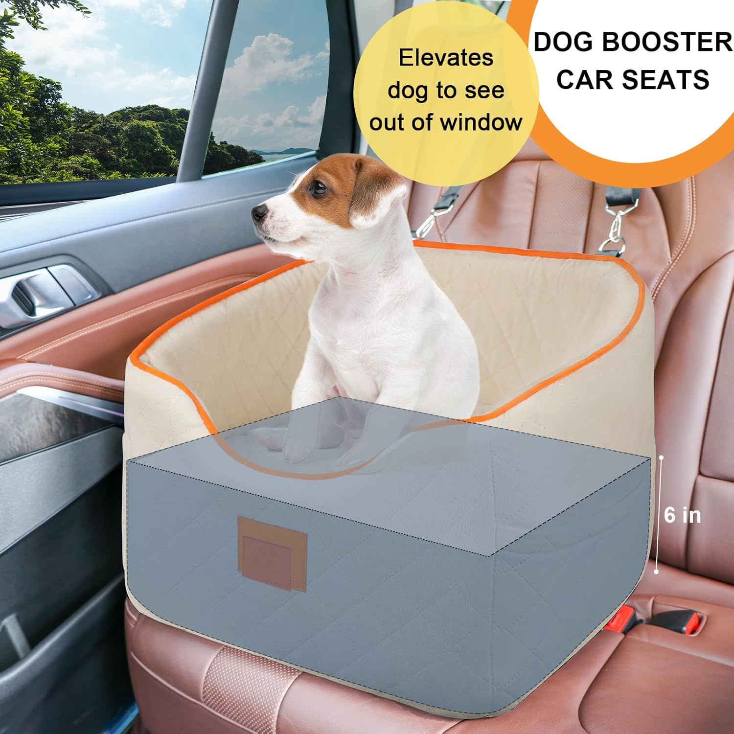 Travel in Comfort: The Ultimate Booster Seat for Small Dogs!