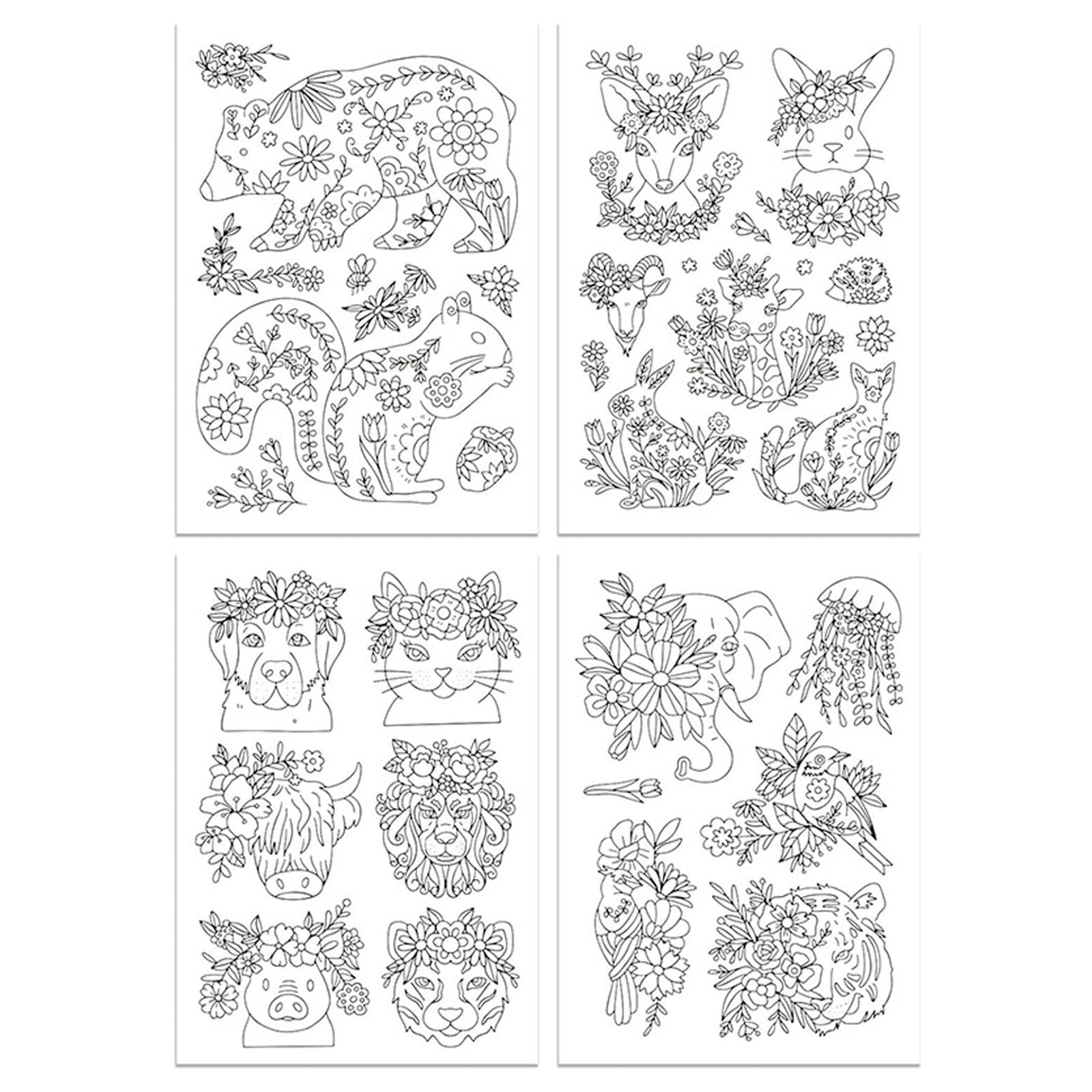 Xinsheinelry 4Pcs Water Soluble Hand Sewing Stabilizers Water Soluble Eembroidery Pattern Transfer Paper for Hand Sewing Embroidery Embroidery Stabilizer