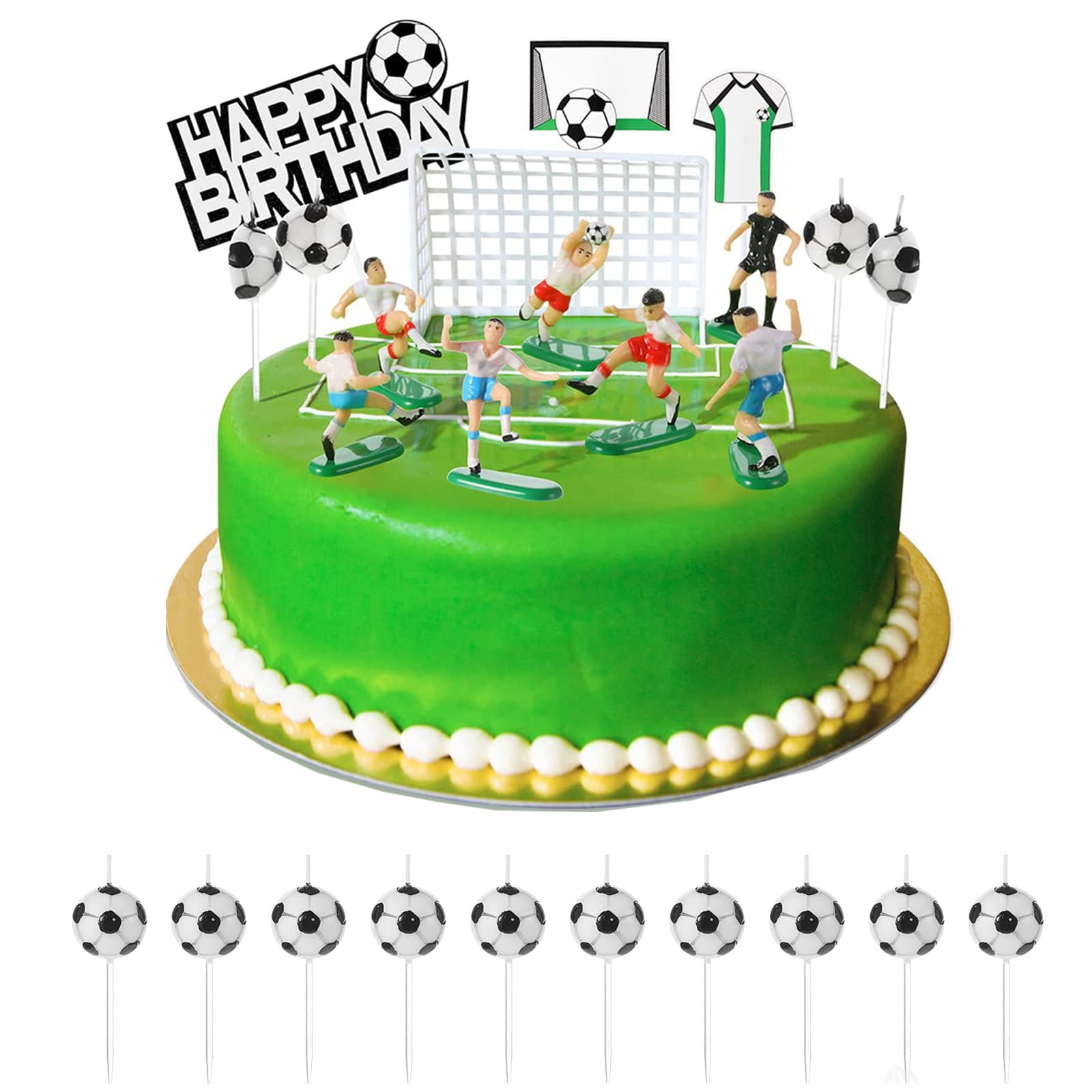 Striscione di buon compleanno a tema calcio, festa di