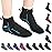 OMGear Water Socks Neoprene Socks Beach Booties Shoes 3mm Glued Blind Stitched Anti-Slip Wetsuit Boots Fin Swim Socks (3mm Low Cut/Aqua, M(Men 8-9,Women 9-10))