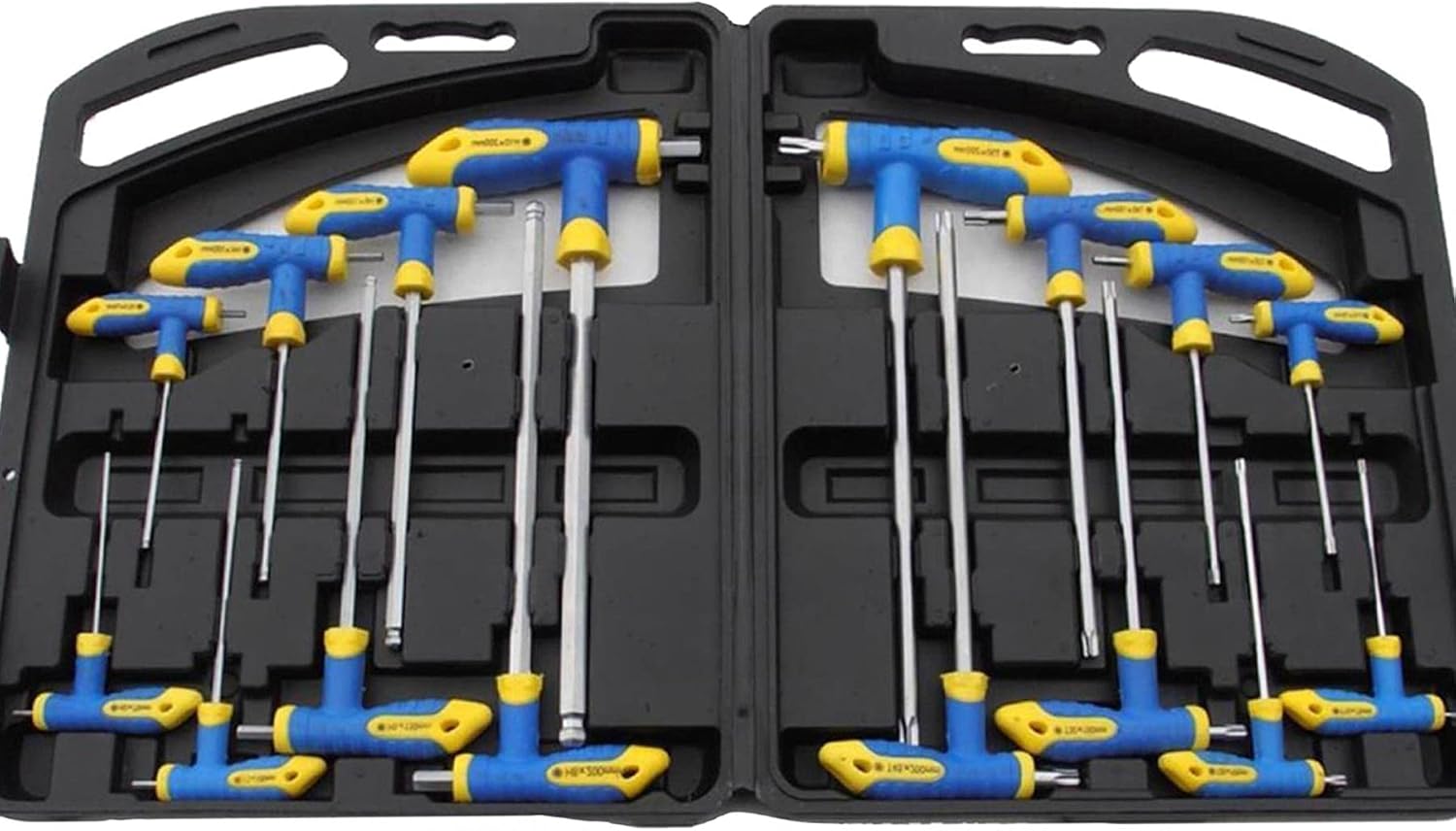 Dapetz NEW 16PC T HANDLE SET TORX & HEX BALL END ALLEN KEY TRX STAR TX SCREWDRIVER SET