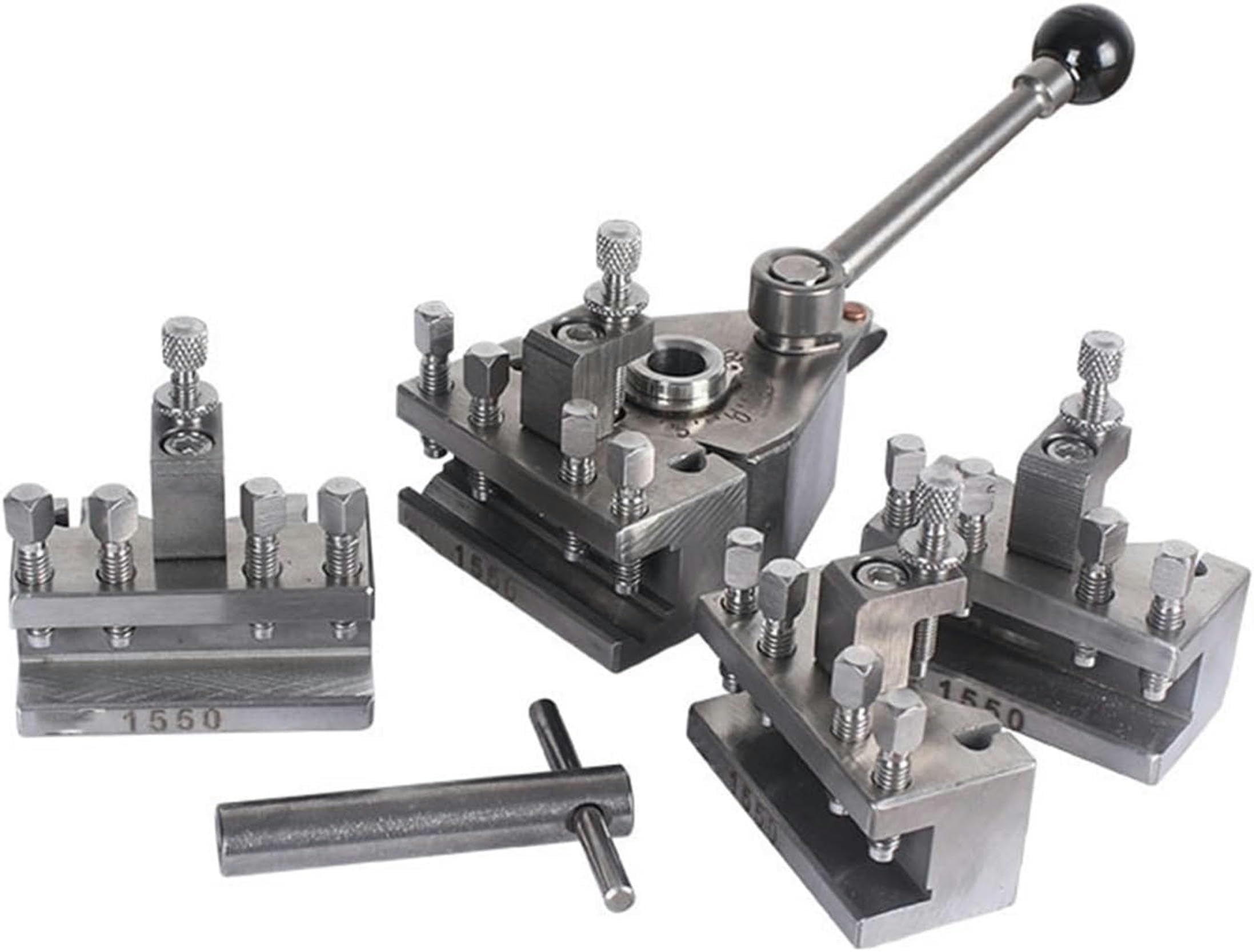 Resto De Herramientas De Torno, Kit De Portaherramientas De Cambio Rápido De Torno De Acero Inoxidable, Accesorios De Procesamiento De Torno De Metal CNC