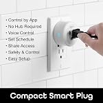 Geeni SPOT Smart Wi-Fi Outlet Plug, White, (2 Pack) – No Hub Required – Works with Amazon Alexa, Google Assistant & Microsoft Cortana, Requires 2.4 GHz Wi-Fi