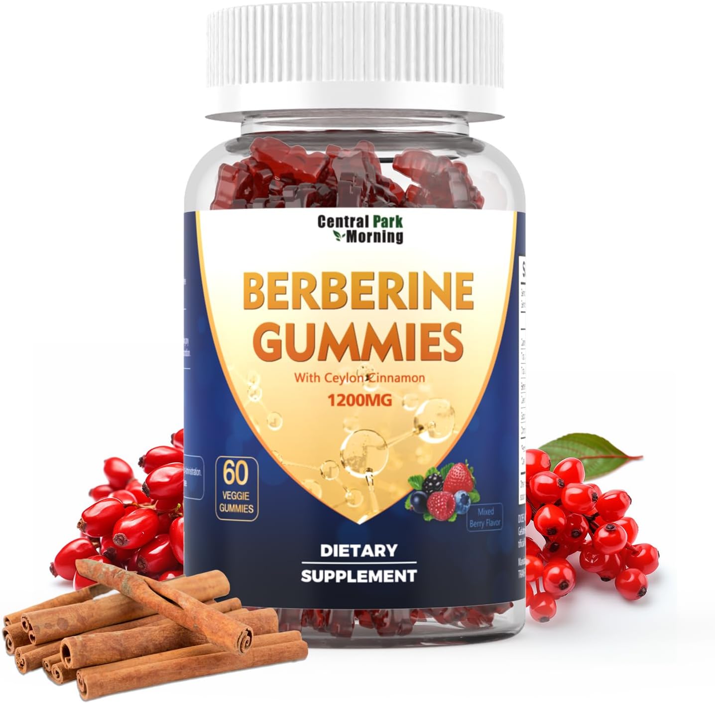 Central Park Morning Berberine Gummies with Ceylon Cinnamon