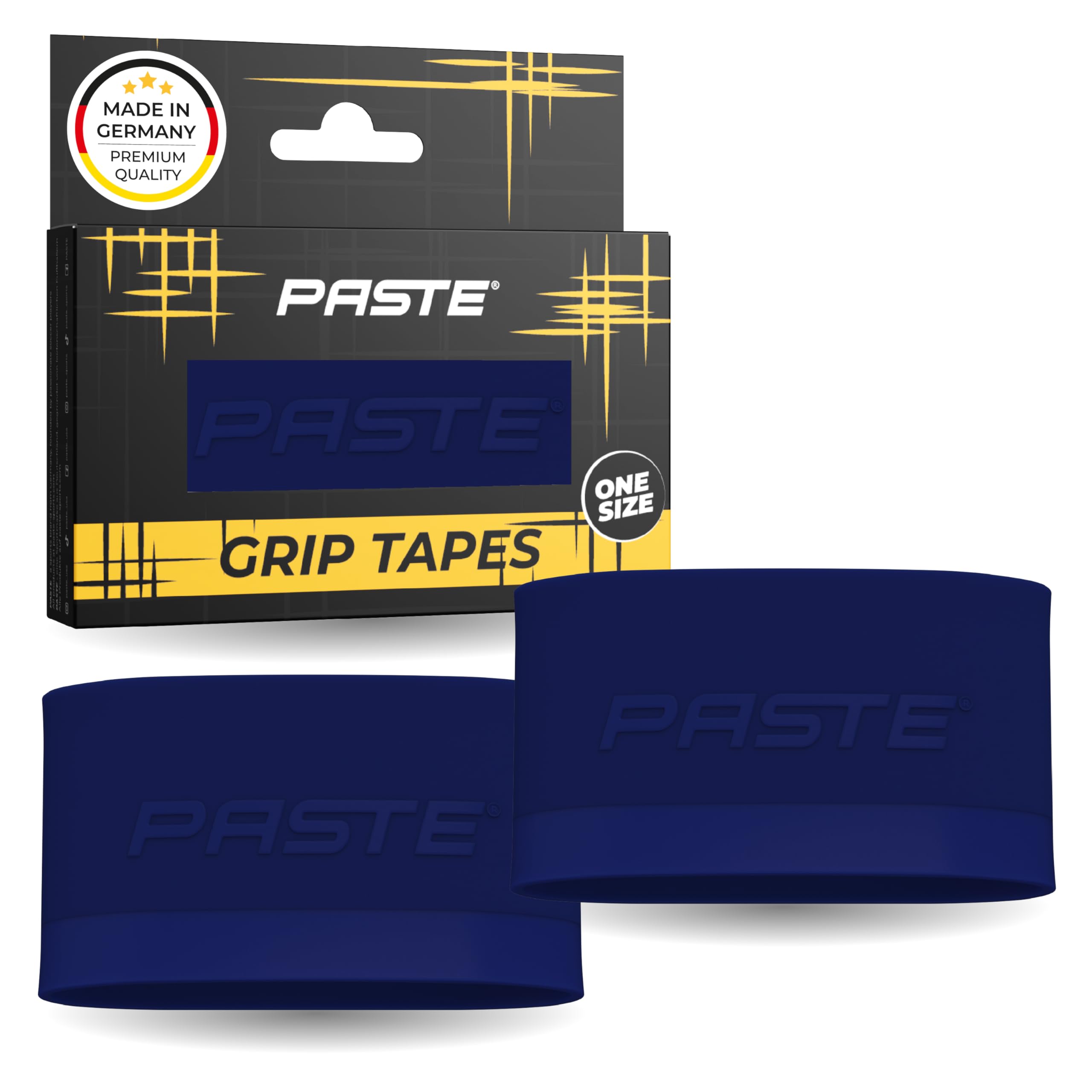 PASTE ® Shin guard straps soccer silicone for adult men, women kids children & youth navy - Shinguard holders, pads & stays - ankle grip tapes - shin-guard stay, tape & bands as football accessories — image 1