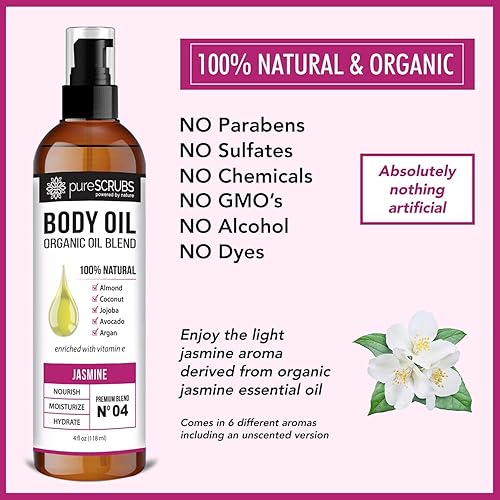 Miniatura 5 de pureSCRUBS Paquete de exfoliante corporal de jazmín + aceite corporal de jazmín