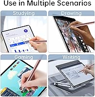 Vista 21 de Stylus (5 unidades), lápiz capacitivo 2 en 1 para pantalla táctil, alta precisión y sensibilidad, adecuado para tabletas iPhone/iPad/Android