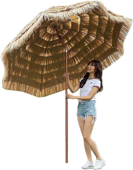 Gartenschirme 2,4m Rund Garten Strand Sonnenschirm Regenschirm, Hawaii