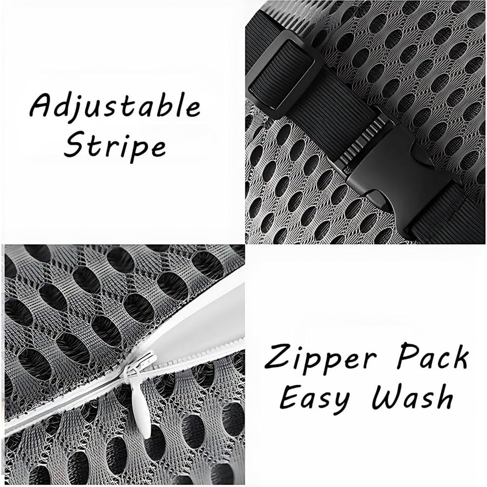 Cojin Lumbar Coche y Reposacabezas para Jogger Extreme/Lodgy 2000-2024, Duradero Cómodo CojíN De Soporte Y Kit Almohada Cuello Alivia El Dolor Espalda,A/Dark Gray
