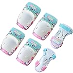 Kids Knee Pads and Elbow Pads Set with Wrist Guards for Age 2-8, Protective Gear Set - Inline Roller Skate Skateboard Bike Knee Pads for Girls Boys Toddler Child