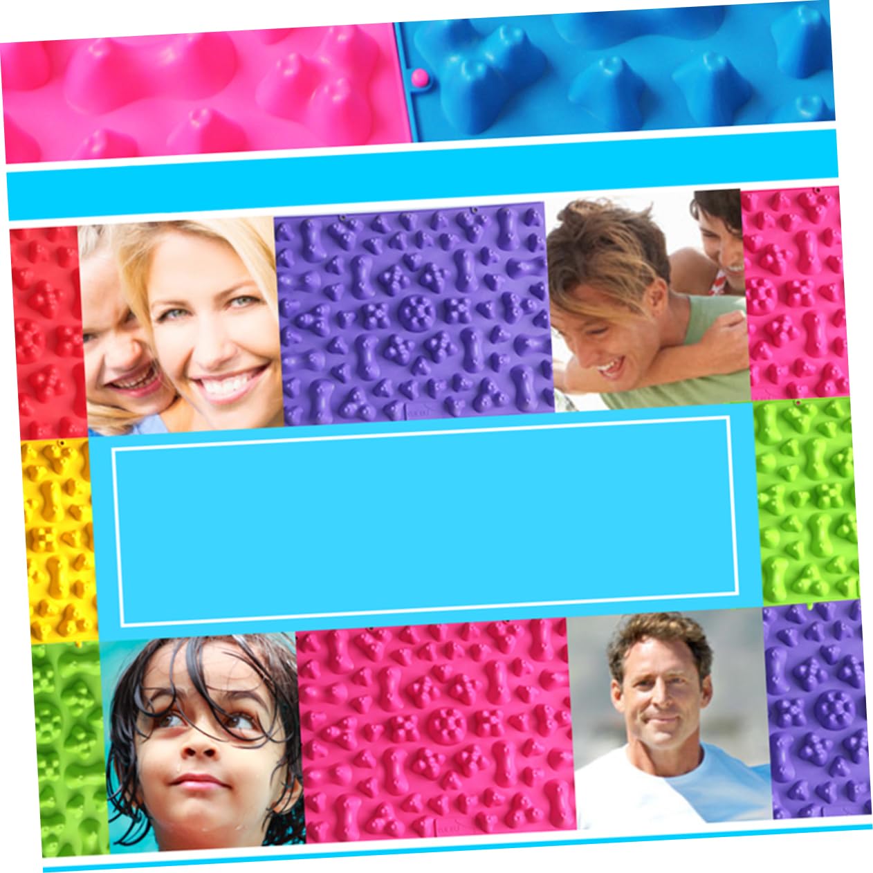 BESTYASH 4piezas Alfombrilla De Masaje Para Pies Acupresión Para Relajar Los Pies Estimula Circulación Sanguínea Para y Color Verde Material Tpe De Alta Elasticidad
