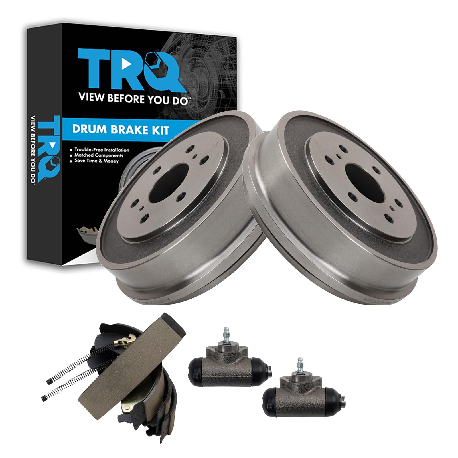 Brake Shoe & Drum Kit Compatible with 2005-2008 Chevrolet Silverado 1500 2007 Silverado 1500 Classic GMC Sierra 1500 Sierra 1500 Classic