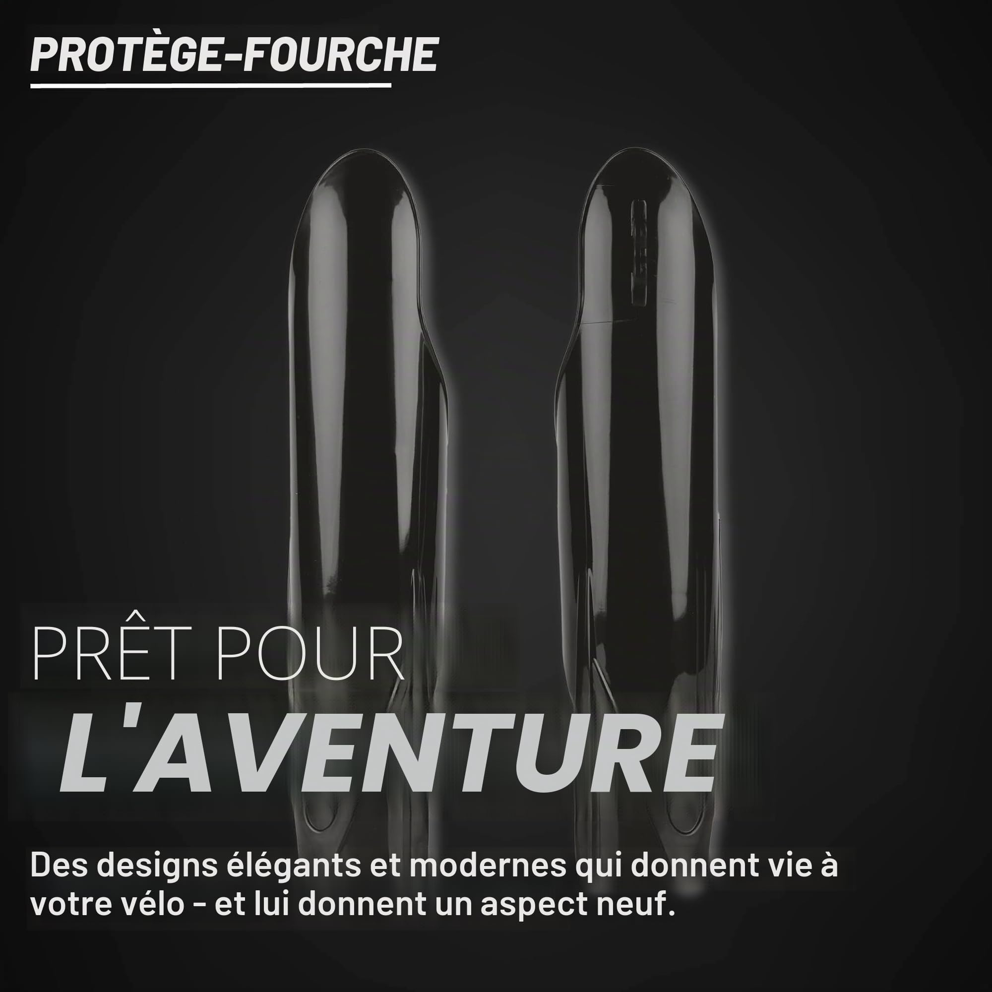 FORK COVERS YZ/YZF BK