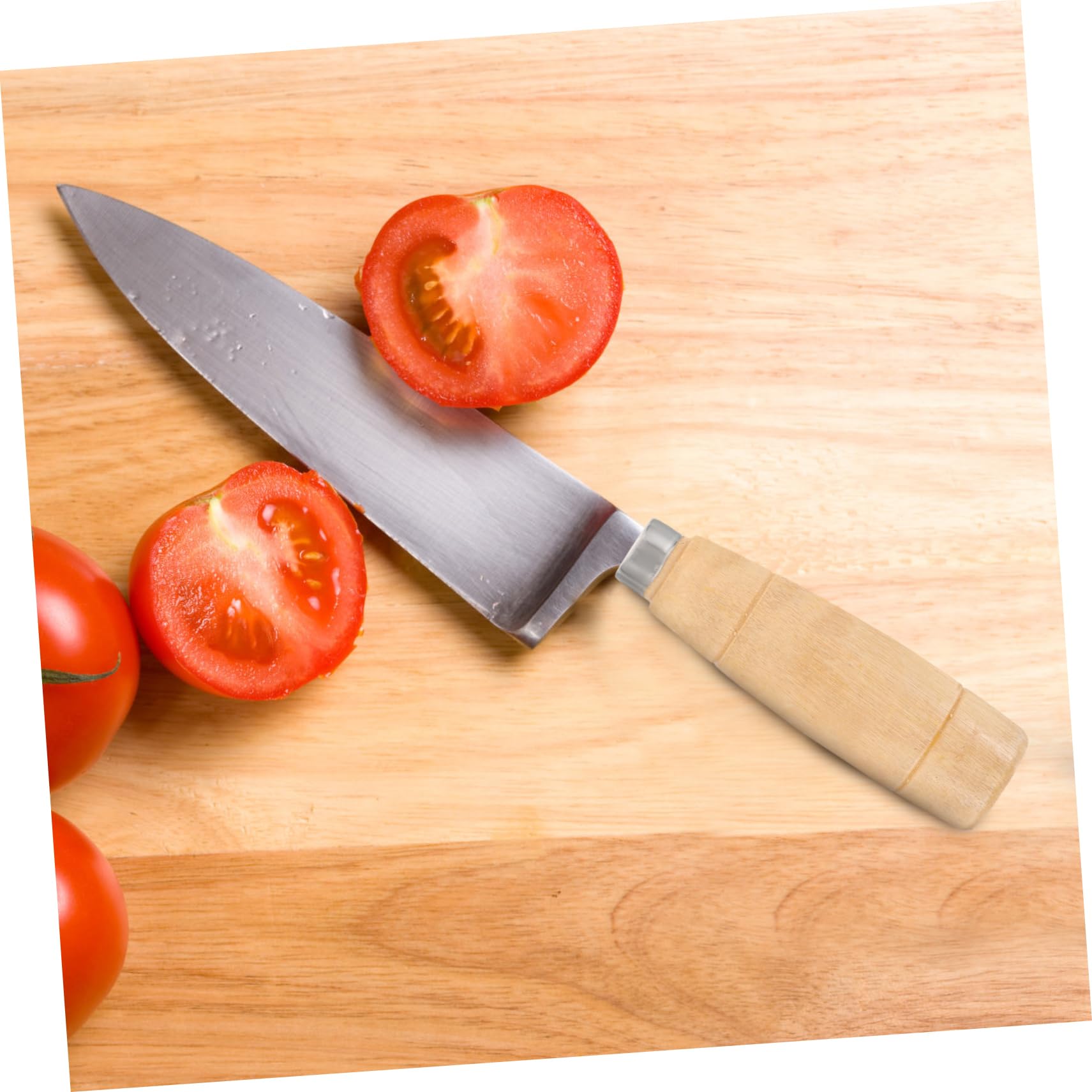 2 Pièces Manche En Hêtre Réparation De Couteaux De Cuisine