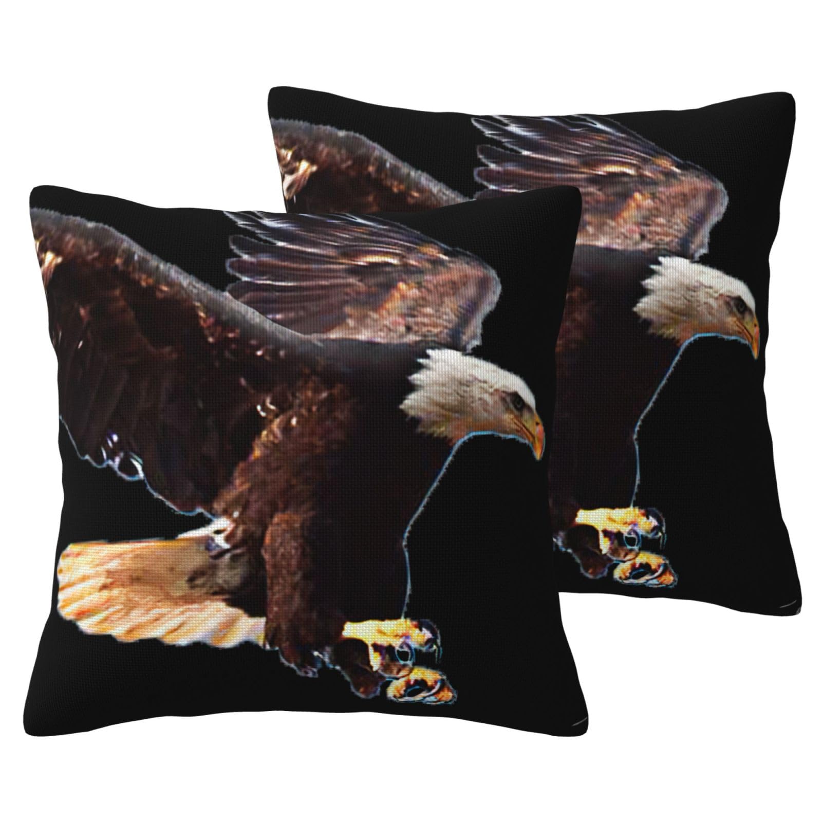 Housses de coussin aigle automne lot de 2 taies décoratives salon salon