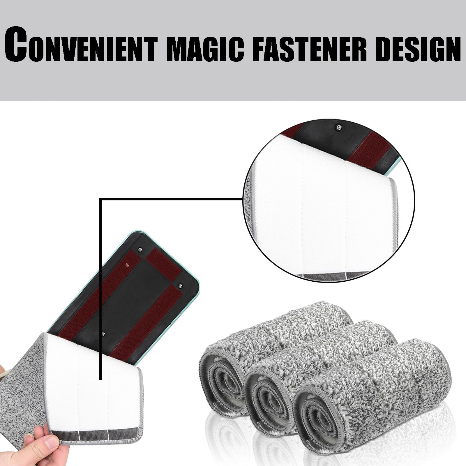 Confezione Da 4 Panni In Microfibra Per Mocio Flash - Ricambi Lavabili Per Pavimenti In Legno, Laminato E Piastrelle - 2