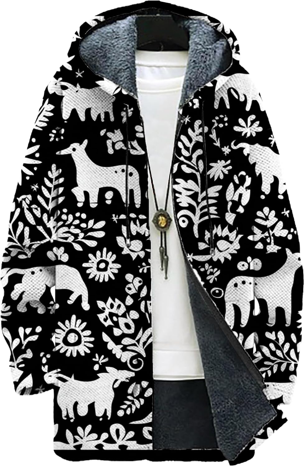 domirica Mens Hooded Cardigan Long Sleeve Zip Up Sweater Winter Plus Size Hoodie with Pockets
