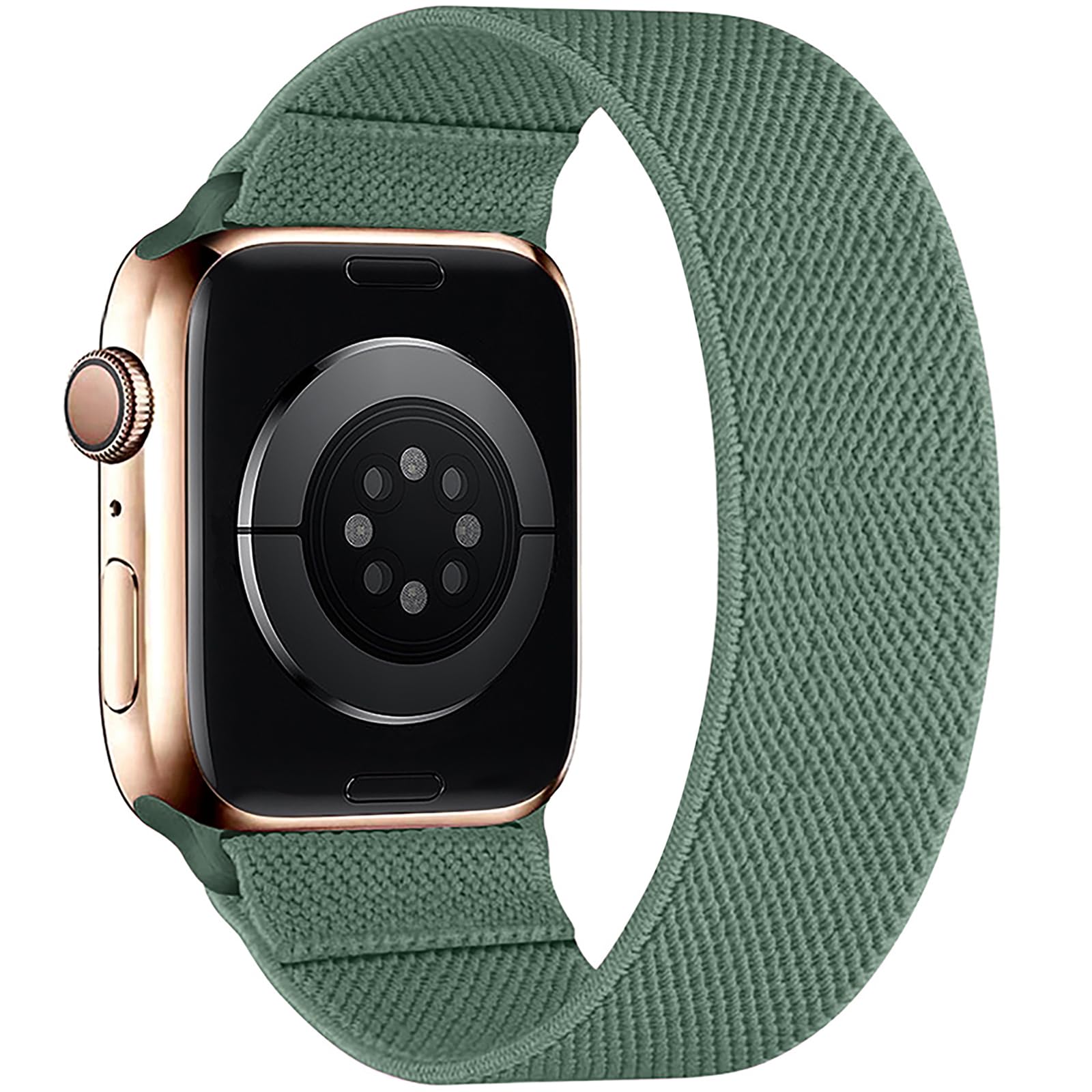 BMBEAR Stretchy Solo Loop Bands Compatible with Apple Watch 42mm 44mm 45mm 49mm Ultra Braided Elastic Weave Nylon Wristbands Women Men Straps for