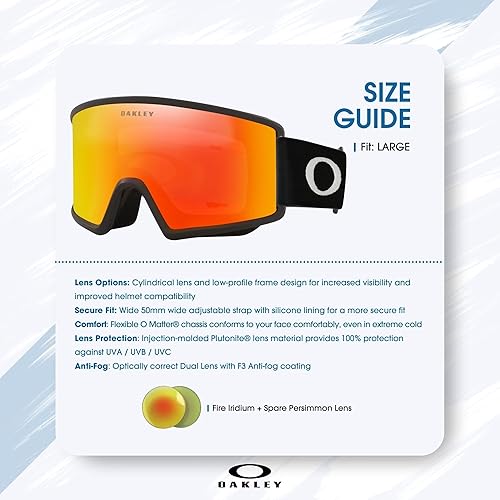 Miniatura 4 de Oakley Target Line MEDIUMLARGE Ski Goggles For Men For Women OO7120, OO7121 + BUNDLE with Designer iWear Eyewear Kit