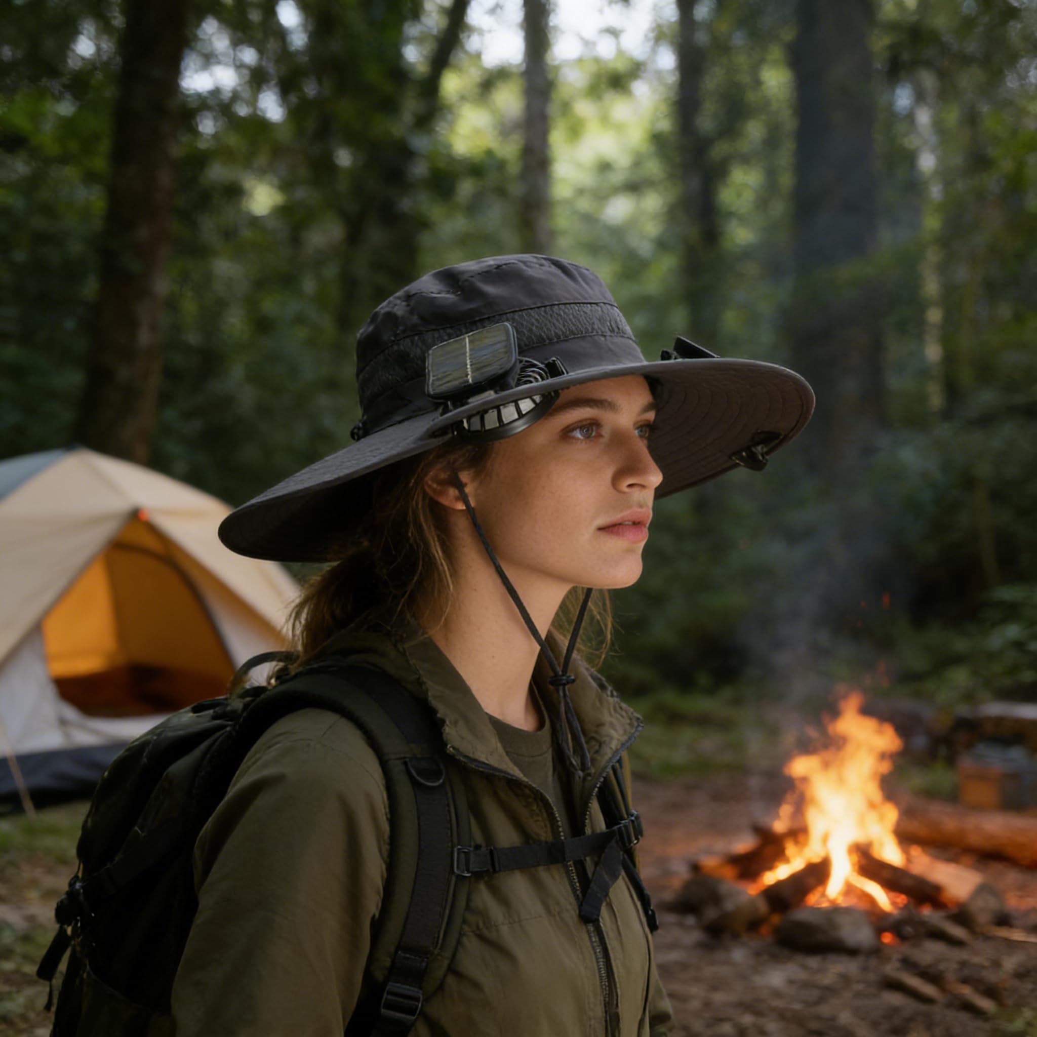 Cappello da sole a tesa larga per esterni, 2026, staccabile, con 2 ventole solari, per uomini e donne, protezione UV UPF 50+, impermeabile, per pesca, escursionismo, spiaggia, con ventilatore