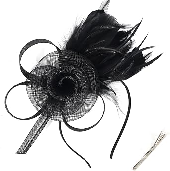 Fascinators Hats for Women Derby Hat Tea Party Headband for Cocktail, Wedding, Church, Fancy Dress Party