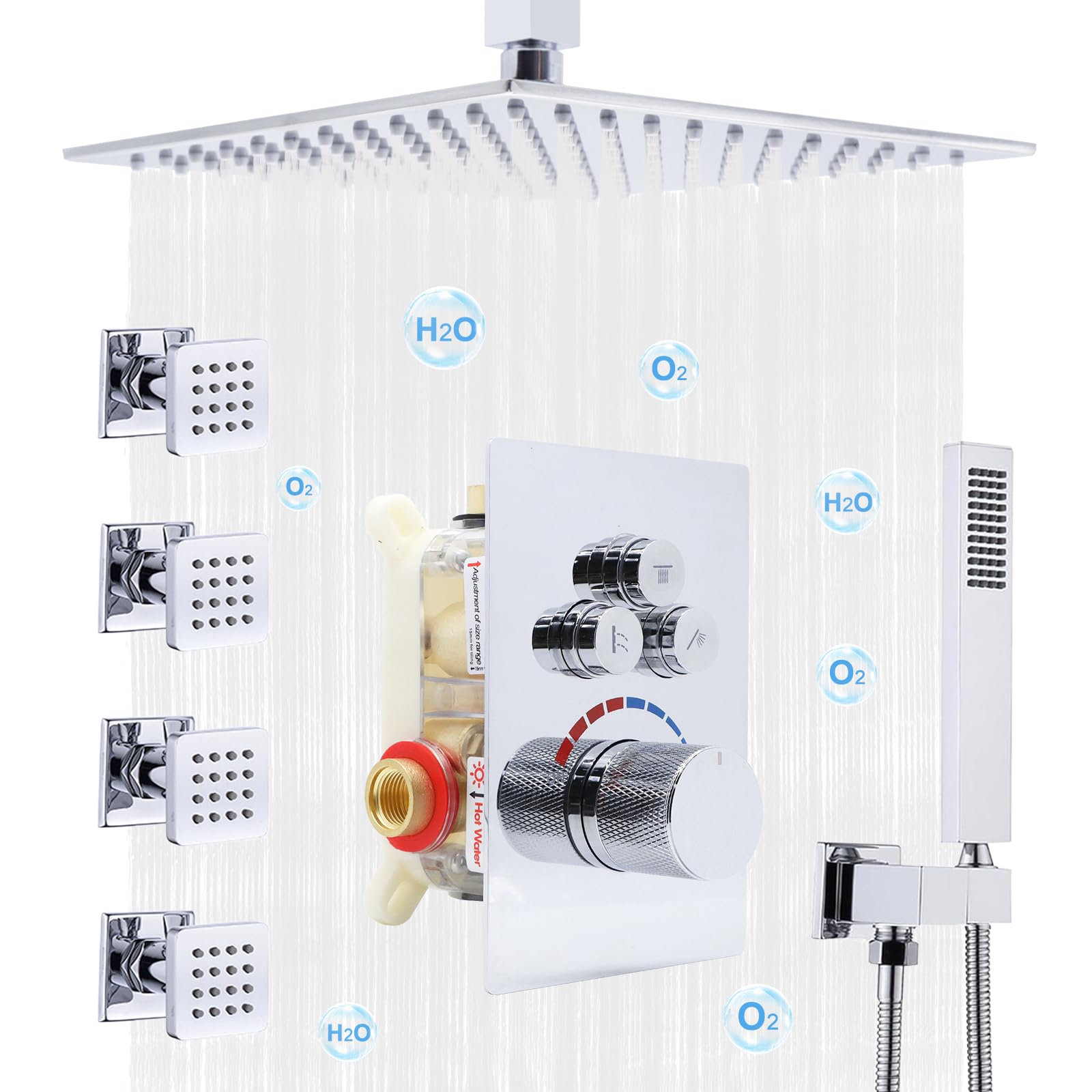 Système de douche moderne pour transformer votre salle de bain en spa