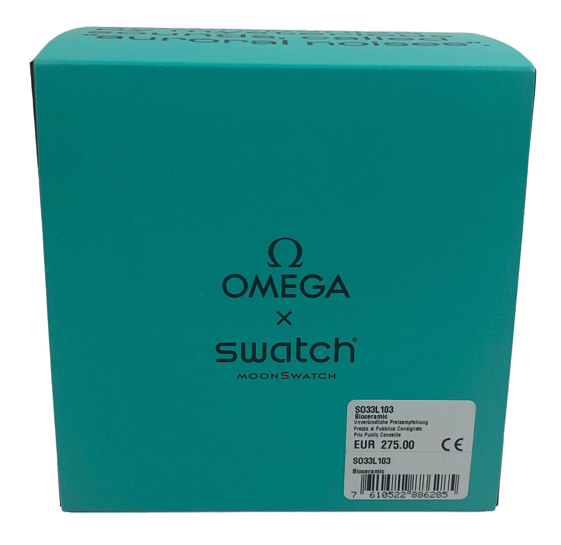 Swatch Reloj de pulsera Moonswatch Omega x Misión a la Tierra Luces Polares en Biocerámica