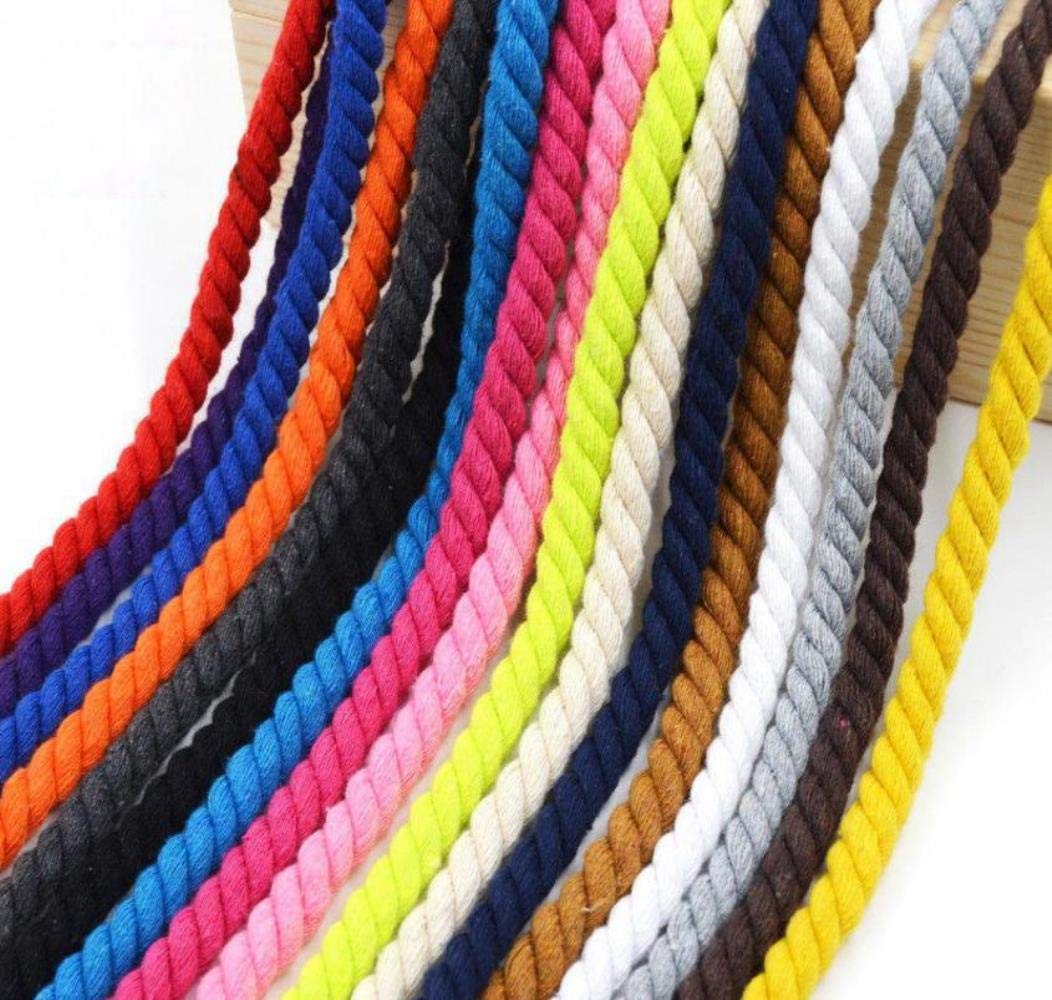 Corda Intrecciata In Cotone 100% Da 5 Metri, Spessore 12mm, Colore Beige - Per Artigianato, Fai Da Te E Decorazioni - 5