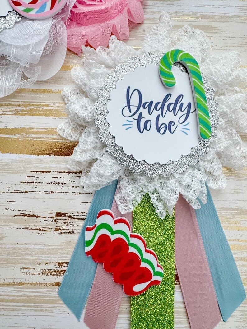 Candyland Baby Shower Mom to be Sash, Candyland Theme, Candyland Sash, Candyland Pins Multi-Color